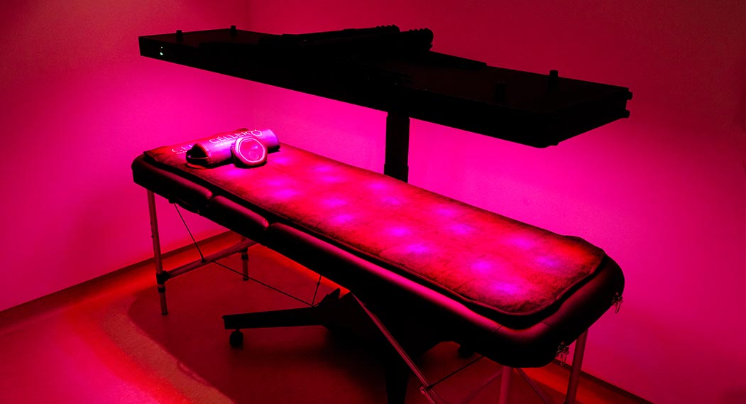 Red light therapy bed