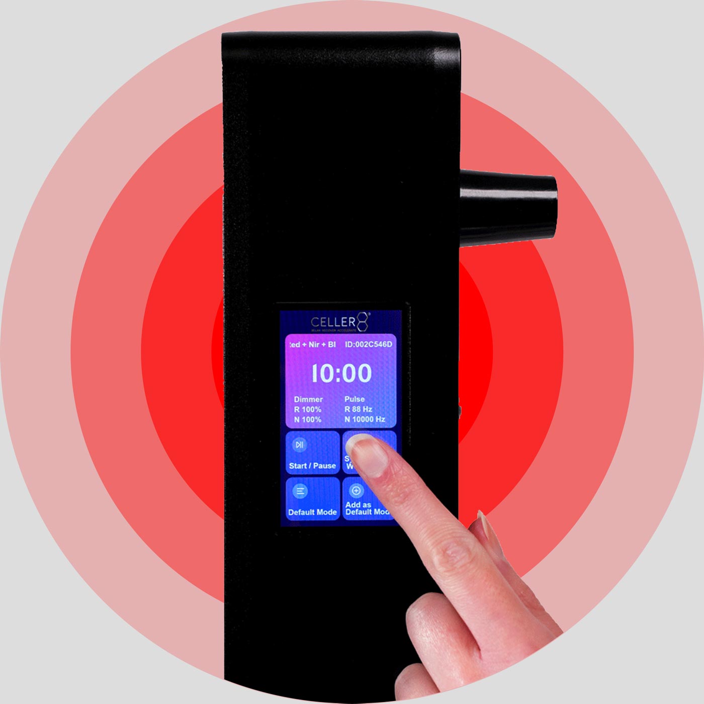 Adjusting CELLER8 red light touch screen