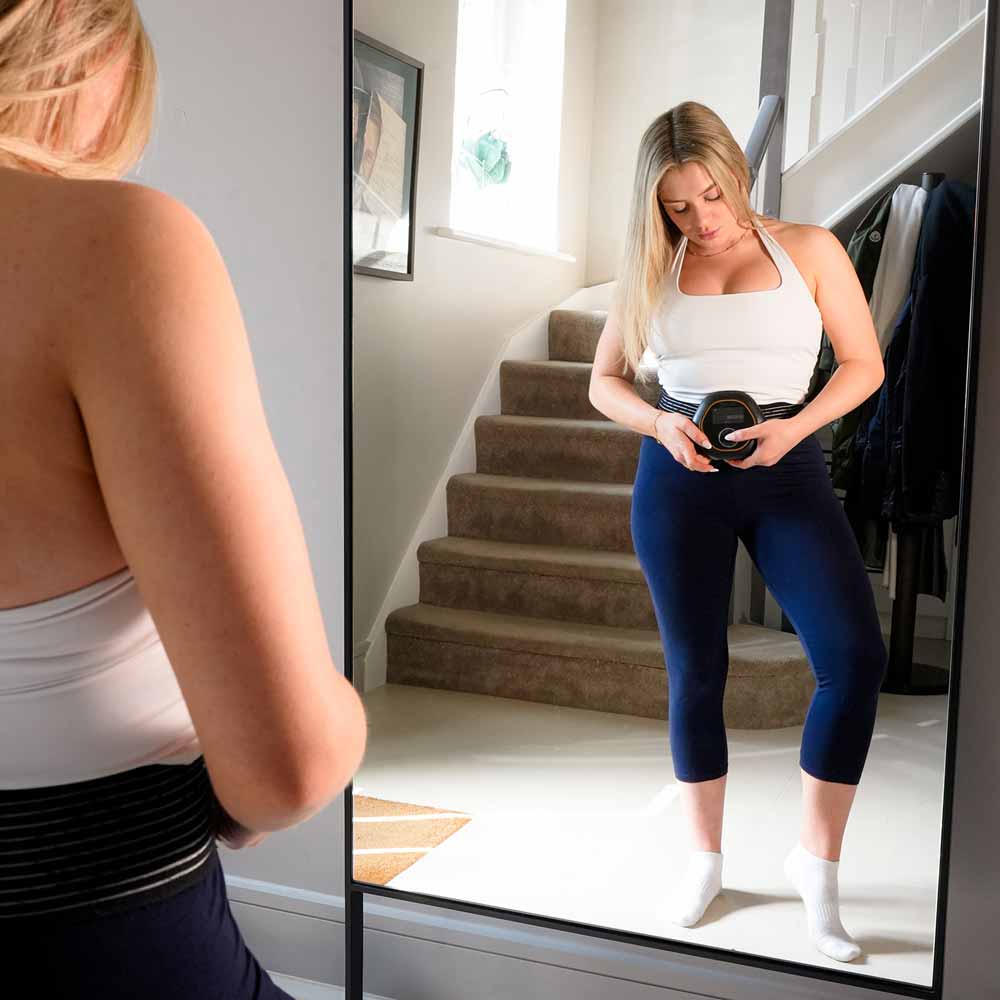 Adjusting CELLER8 intensity levels while wrapped around waist